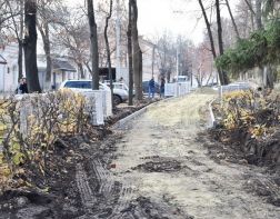 Ремонт тротуара на Белинского завершится к 1 ноября