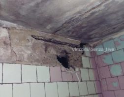 В Пензе в затопленной квартире рушатся стены