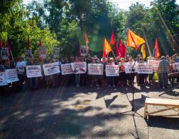 В Пензе прошел митинг с требованием отменить пенсионную реформу 