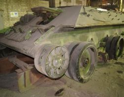 ﻿В Пензе продолжаются работы по восстановлению танка «Т-34«