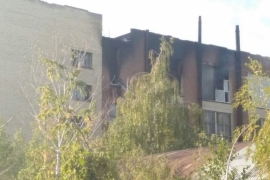 В Пензе на улице Ленина 22 человека тушили пожар